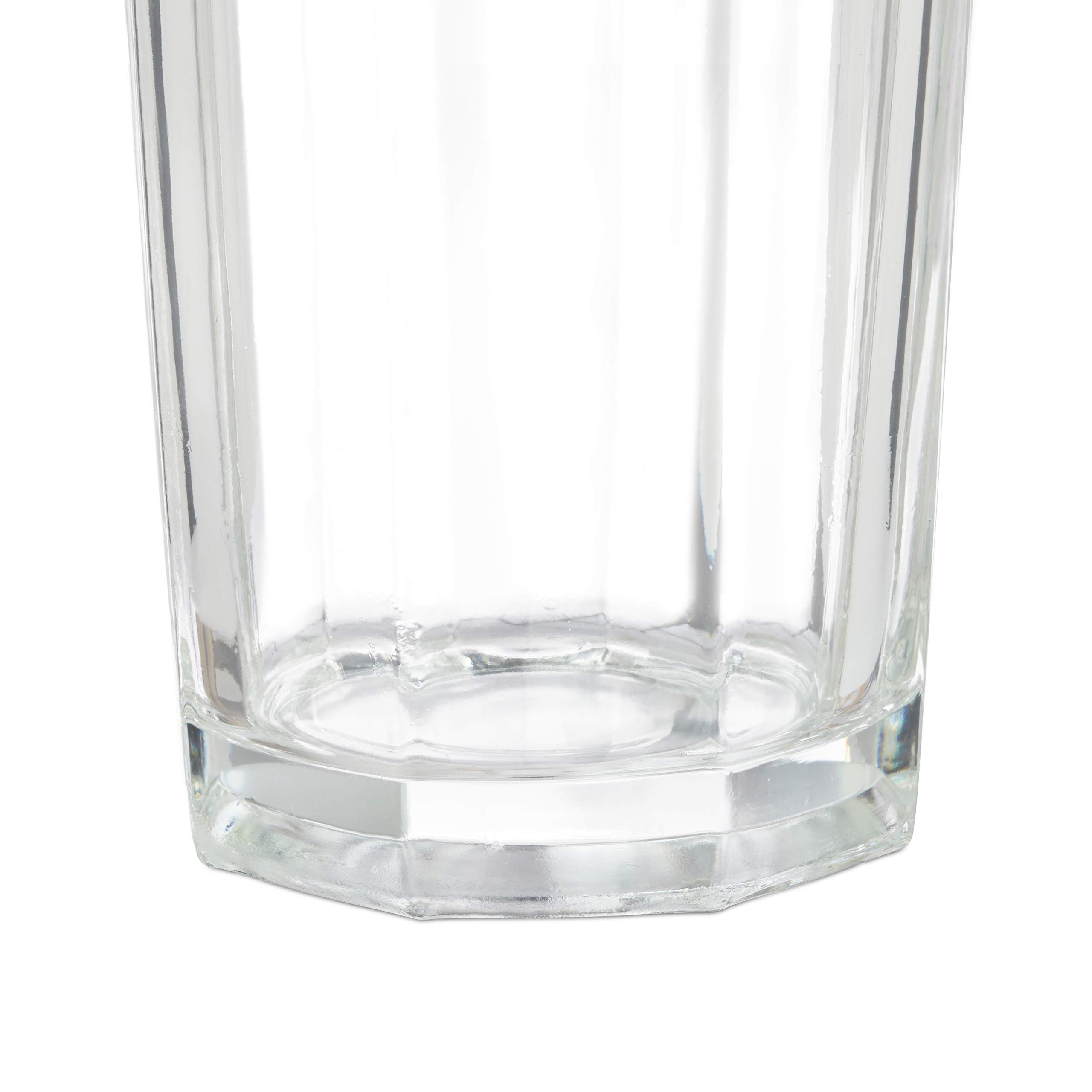 Relaxdays Set da 4 Bicchieri in Vetro per Acqua e Drink, Lavabili in