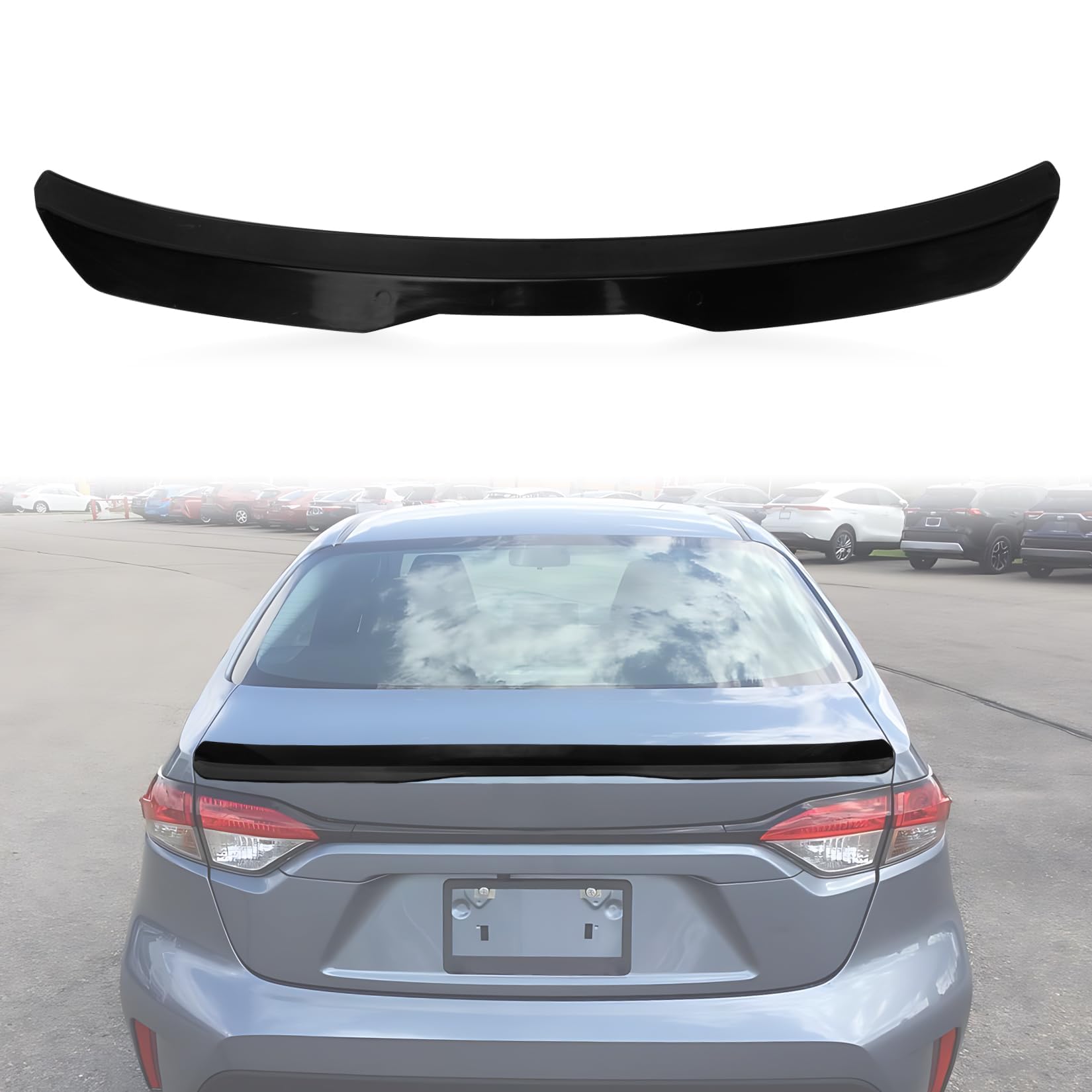 PSLER Spoiler Per Auto per Maxton Mk1 Mk2 Mk3 Mk4 Mk5 Mk6 Mk7 2000-2021 Spoiler Posteriore per Tetto Auto Universale Ala Spoiler per Tetto Lunotto Posteriore Deflettore