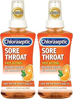 Chloraseptic Sore Throat Spray, Citrus, 6 fl oz, 1 Bottle (Pack of 2)