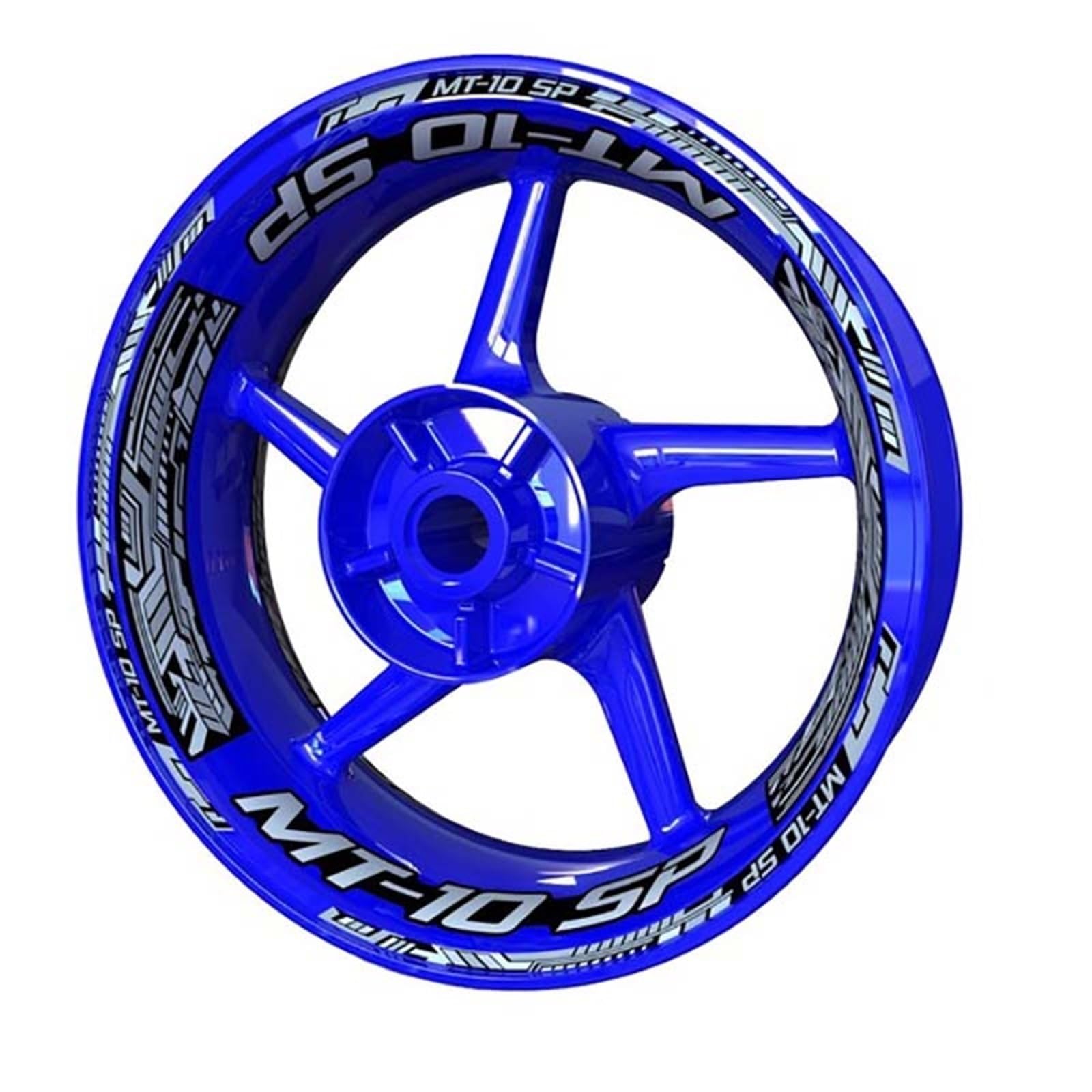 Motorcycle Racing Equipment Wheel Tire Rim Decoration Adhesive Decal Stickers for Yamaha Mt10 Mt 10 Sp Decorative(Color11)