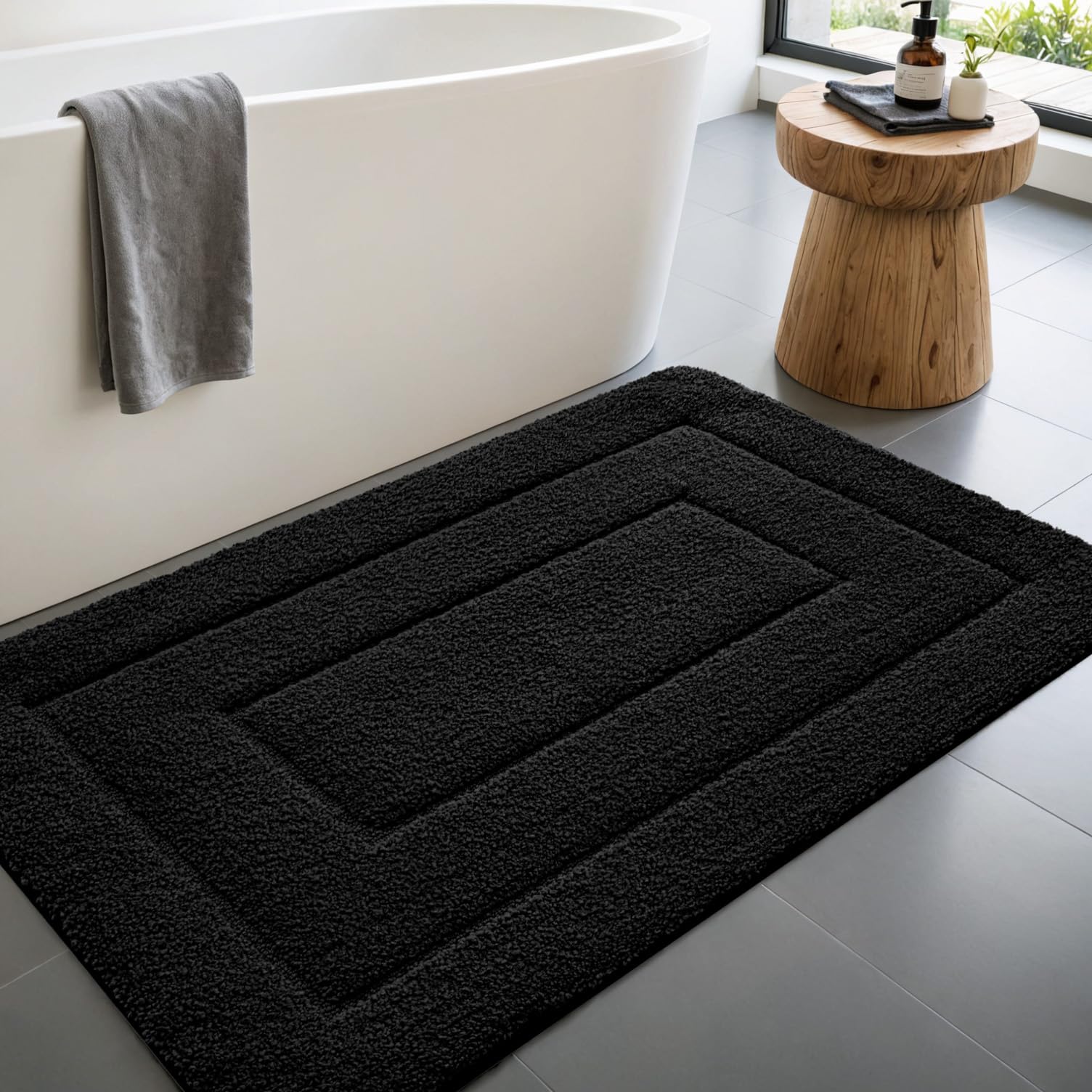 DEXI Bathroom Rug Mat, Extra Soft Absorbent Premium Bath Rug, Non-Slip Comfortable Bath Mat, Carpet for Tub Shower, Bath Room