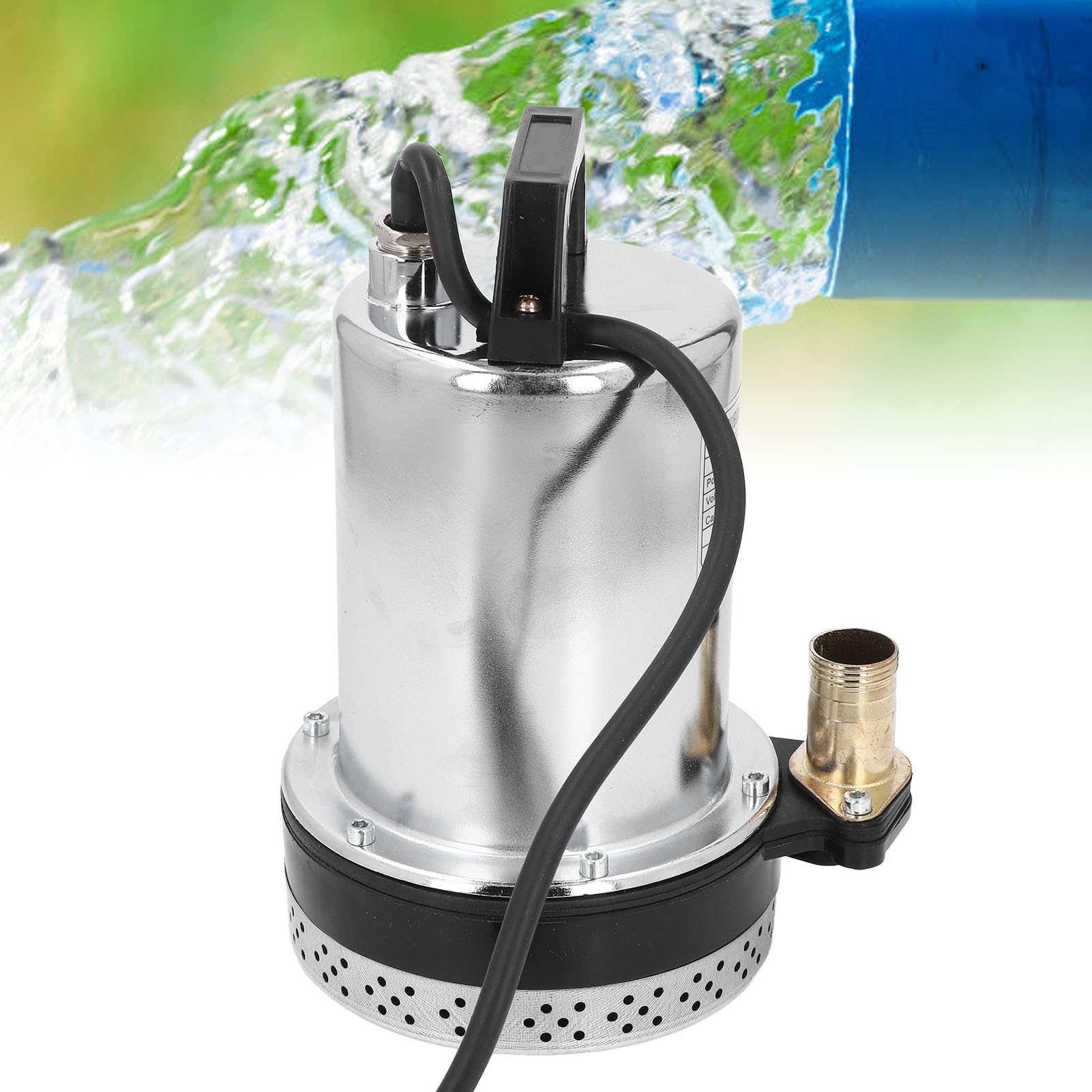Generic Pompa Studniowa DC 180W Antykorozyjny Silnik Miedziany do Zbiornika na wodę Nawadnianie Ogrodu Konstrukcja ze Stali Nierdzewnej DC12V DC12V