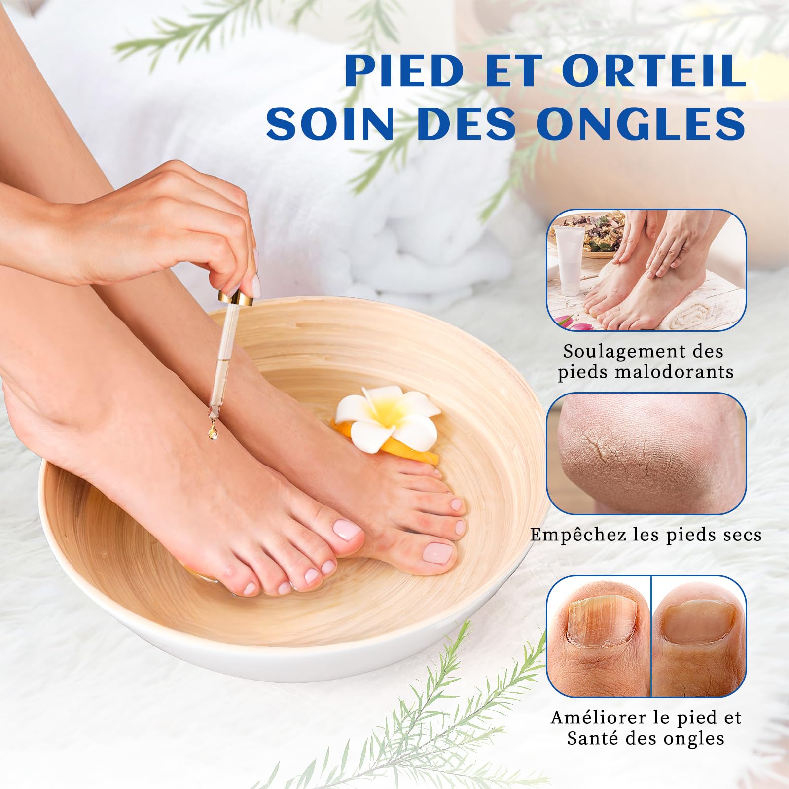 HIQILI Aceite Arbol Del Te 100ml, 100% Natural Puro, para Piel, Cabello, Uñas, Difusore, se Puede Añadir Champú, al gel de Ducha y a los Spray — view 4