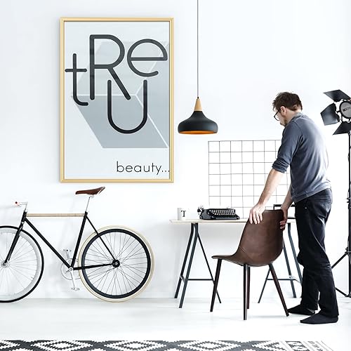 Miniatura 5 de euwazram Marco de fotos de 24 x 36 pulgadas marcos de póster de madera de rosa de 36 x 24 pulgadas marcos de fotos conmemorativos panorámicos para