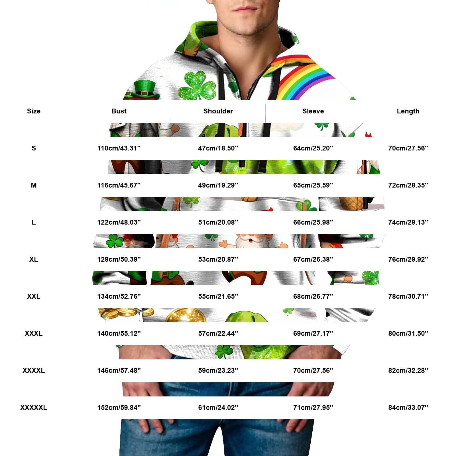 Sudadera Sin Mangas Hombre con Capucha De Manga Larga para Hombre, Diseño San Valentín, Irlandesa Divertida Camisetas Mujer (Lg1, L) Ropa Gimnasio Cremallera Playa Jersey Corta Camiseta