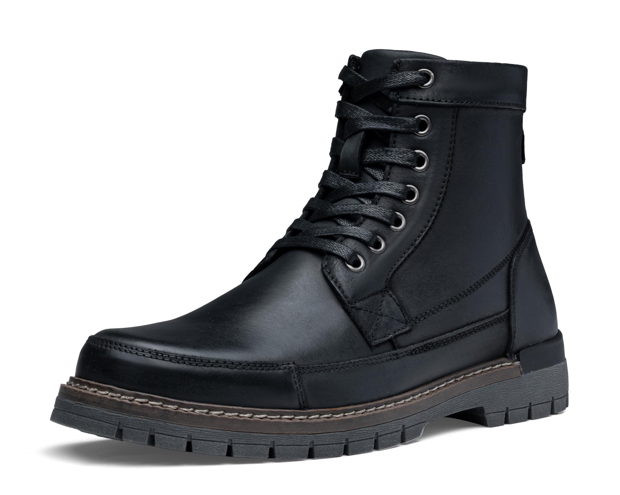 Jousen Mens Boots Casual Motorcycle Boot for Men Chukka Zipper Combat Botas Para Hombre Fashion