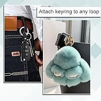 Vista 4 de Paquete de 12 mosquetones redondos de metal surtidos, anillos en O de resorte con gatillo de 3/4 de pulgada, ganchos de clip de resorte a presión