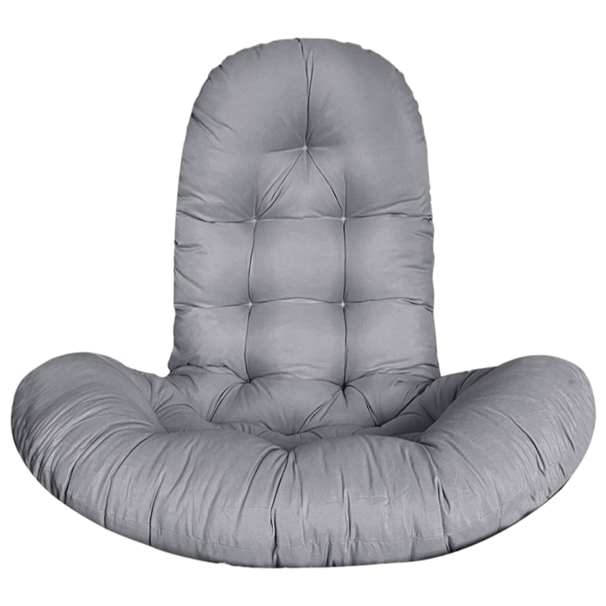 Monwssoe Pillows, Swing Cushion, Egg Chair Cushion, Outdoor Swing Replacement Pad- High-Density Filling for Hanging Egg Chair, Gray (51.18x37.40x5.91inch)