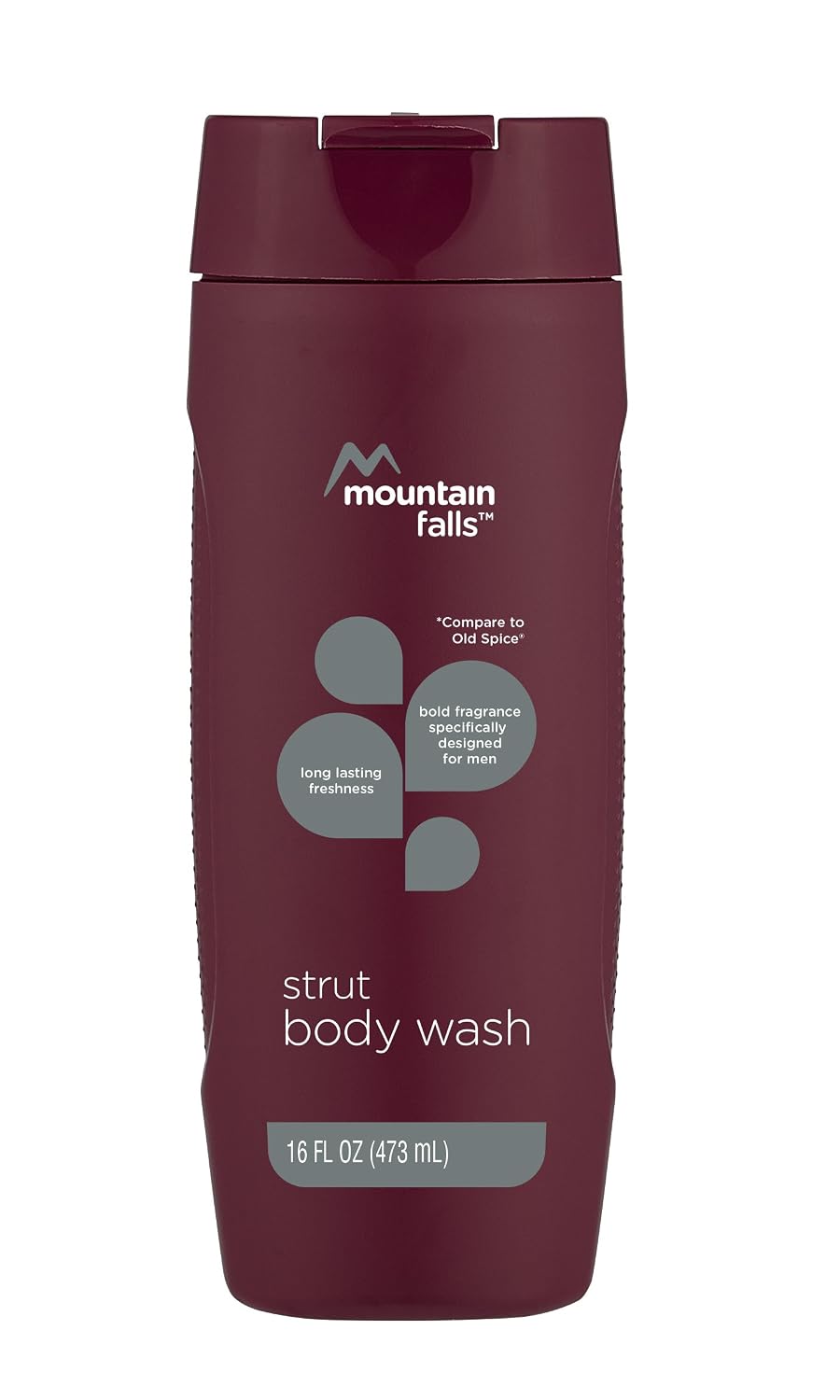 Mountain Falls Men's Body Wash, Strut, 16 Fluid Ounce (Pack of 6)
