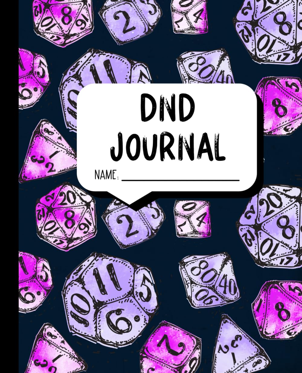 DND Journal Quest Dungeon Masters Notebook, Quest Tracker, Purple