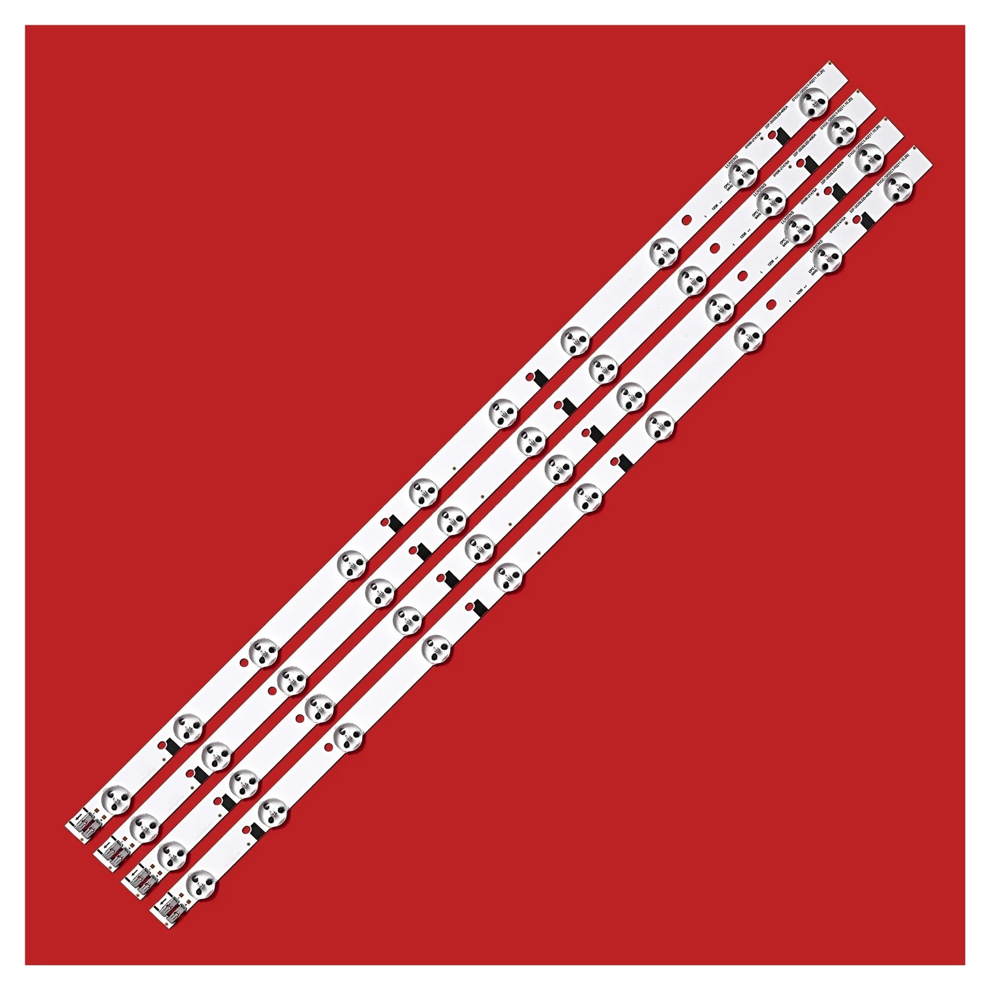4 pezzi Set 10 LED 580mm Striscia di retroilluminazione compatibile con UE32EH5000KX D1GE-320SC1-R3 32F-3535LED-40EA BN96-24146A D1GE-320SC1-R2