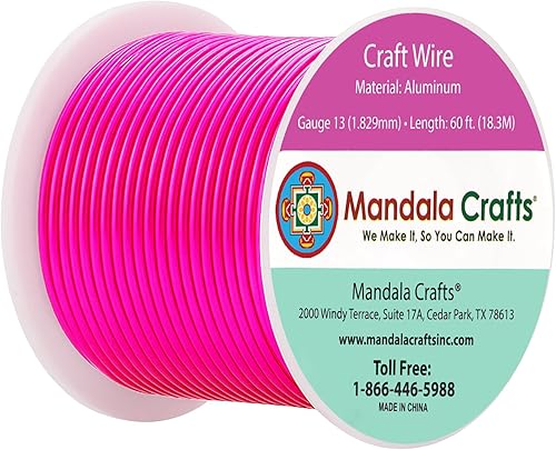 Miniatura 455 de Mandala Crafts - Alambre de aluminio anodizado de calibre 22 para hacer joyas - 137.2 m de alambre flexible surtido y coloreado - Doble para bonsái