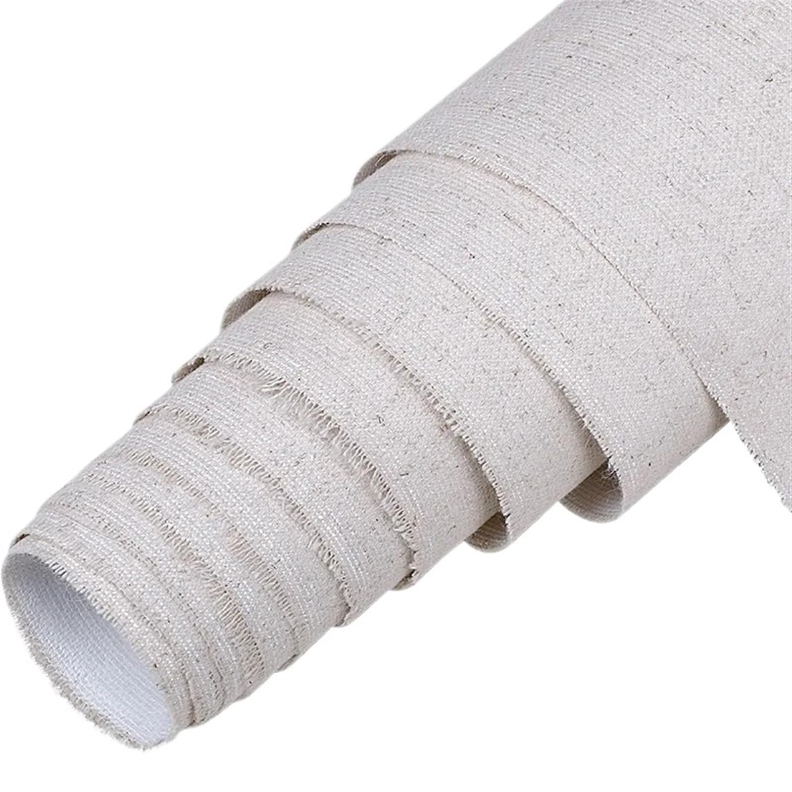 Linen Blend Canvas Roll Blank Linen Canvas 3 Meter Long Multiple Widths for Acrylic Oil Painting(3meter Long Width 28cm)