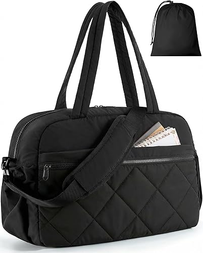 HOTOR Gym Bag for Women - Lightweight Travel Duffle Bags with Wet Pocket & Separ