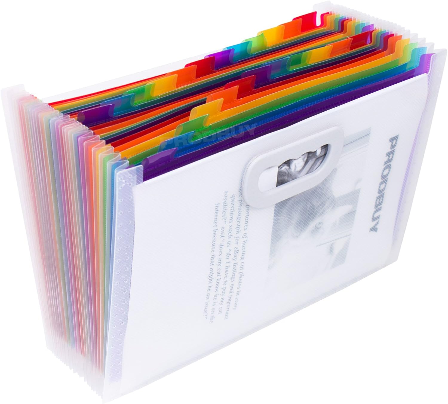 Large A4 24 Compartment Concertina Expanding File Paper Storage File