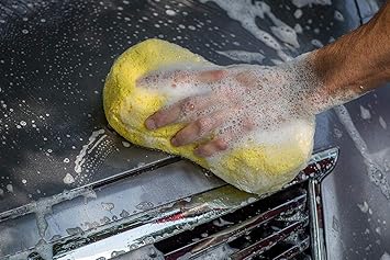 PRIKNIK Wash and Dry 2-in-1 Multipurpose Microfibre High Permance Cleaning Sponge(2 Pieces) Home Kitchen Car Bike Vehicle Washing Cleaning Shining -Compatible with Hyundai Eon