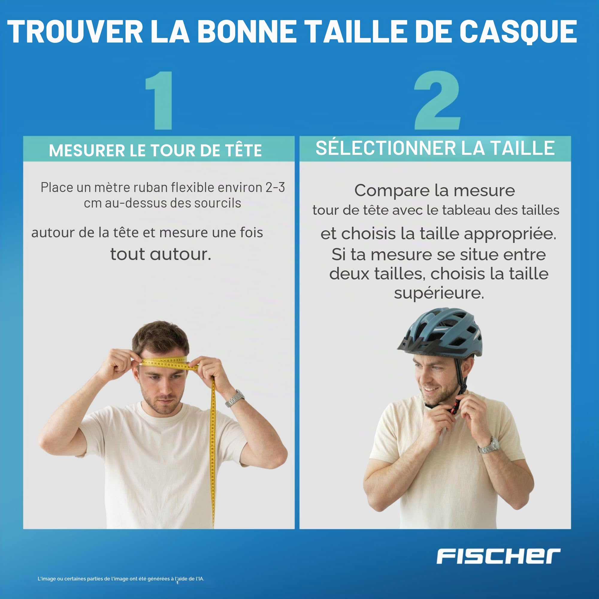 Fischer Urban Plus Casque de vélo avec feu arrière LED intégré pour Homme et Femme
