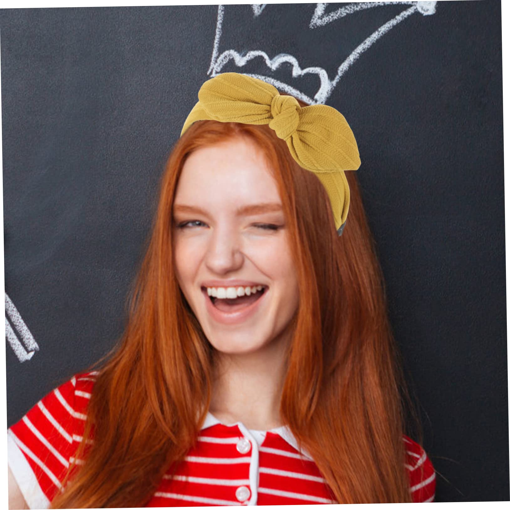 MAGICLULU 6 Pezzi archetto ad barrette forcine accessori alla moda fasce annodate per le donne cerchietti bambina da donna fasce nere per le donne dentato per