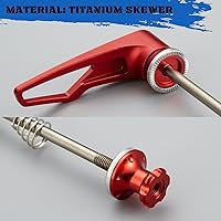 Vista 4 de Juego de brochetas de liberación rápida mejorado de titanio para bicicleta de carretera MTB