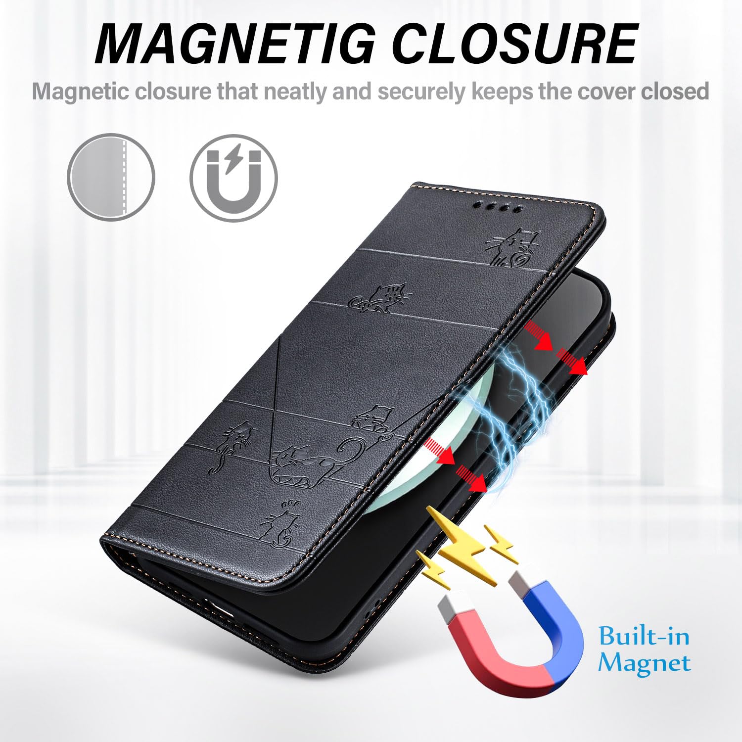 ZONNAVI Cover per Honor Magic 7 Lite 5G, Flip Custodia Pelle PU con [Slot Cart] [Supporto Stand] [Magnetica], Cover a Libro Portafoglio per Honor Magic 7 Lite 5G (Marrone