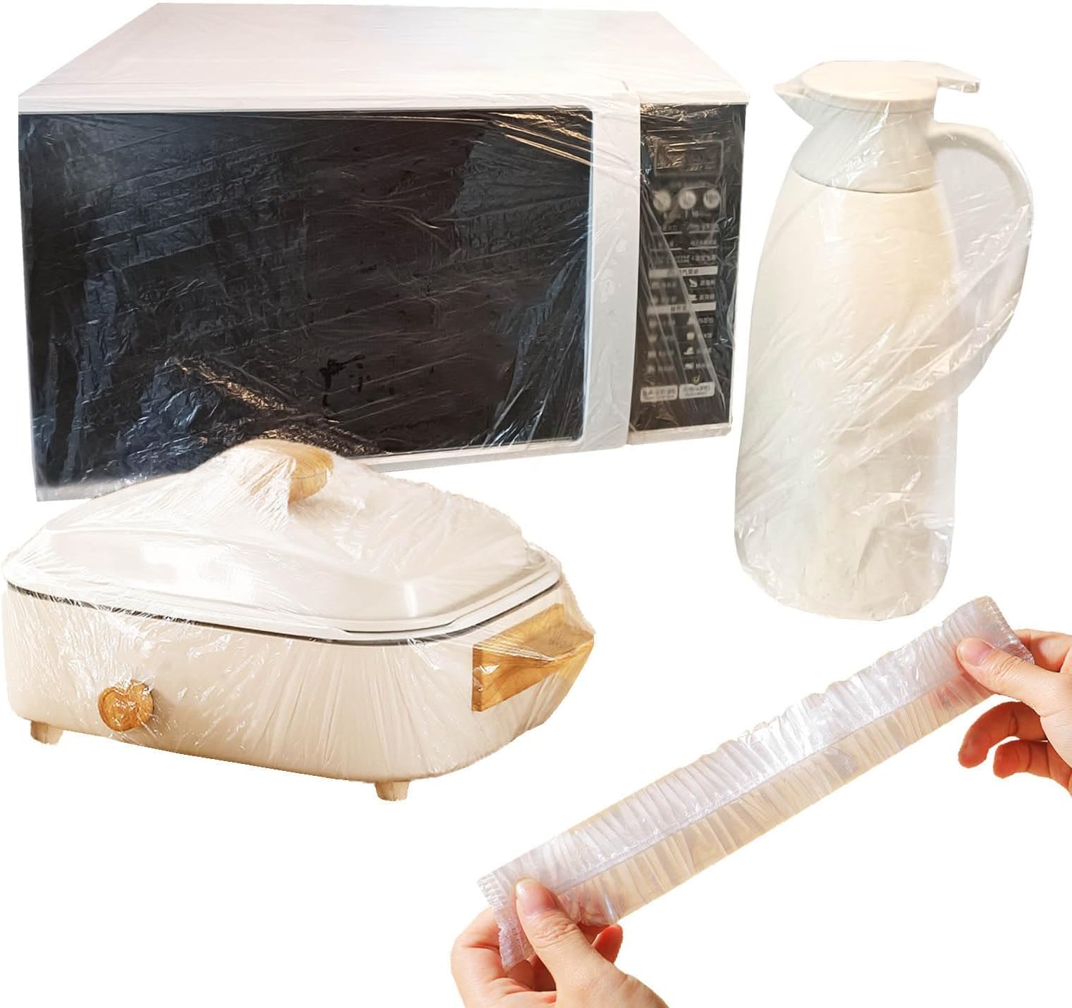 10Pcs Thickened Disposable Dust Cover,Clear Kitchen Appliance Covers,Elastic