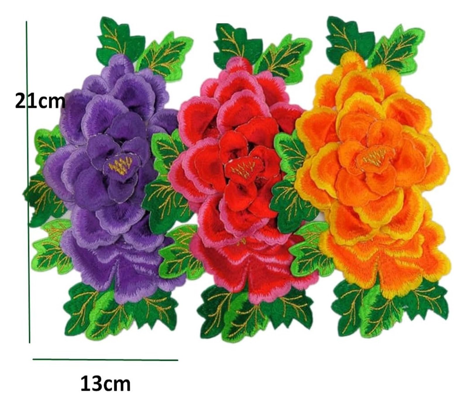 Naszywki na ubrania, DIY ubrania ozdoby do robienia torebek(Rose)