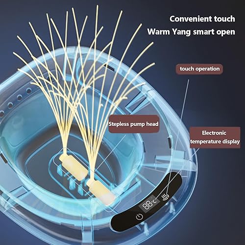 Miniatura 2 de Bañera eléctrica para asiento de inodoro para hemorroides, cuidado posparto, kit de baño para mujeres, alivio de la inflamación vaginal/anal, PVC,