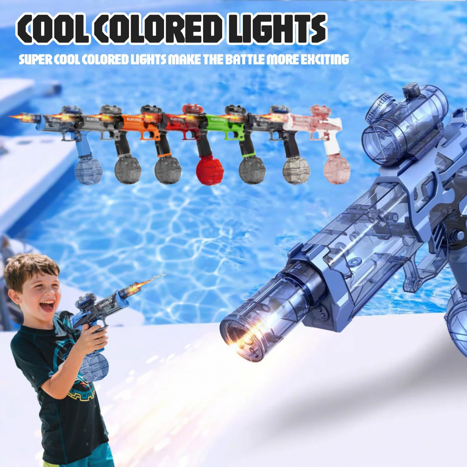 Ultimate Electric Blaster, Electric Water Guns With Light Up