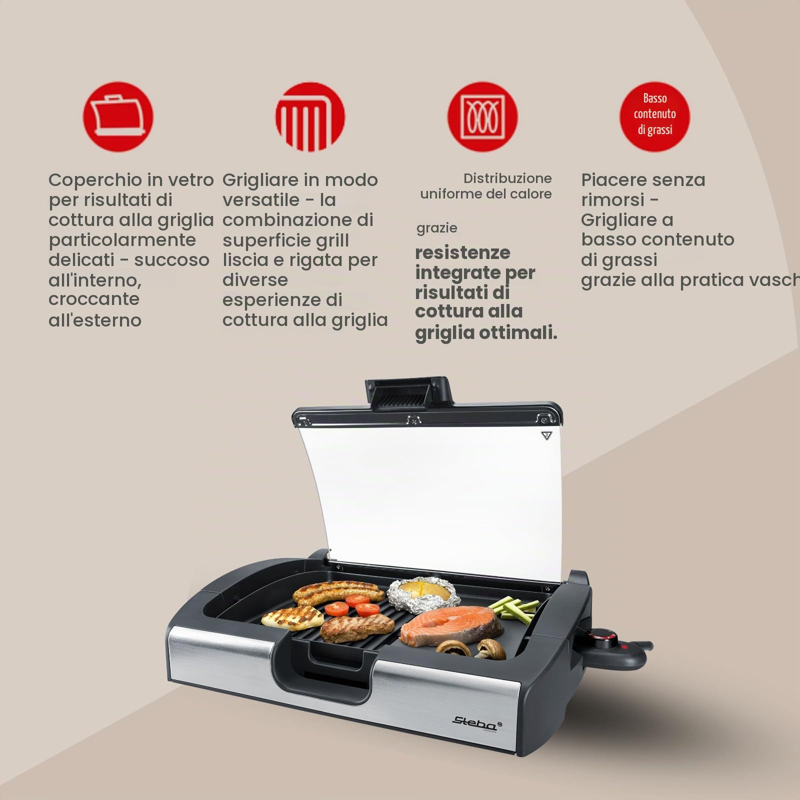 Steba 06.49.00 VG200 BBQ Grill da tavola