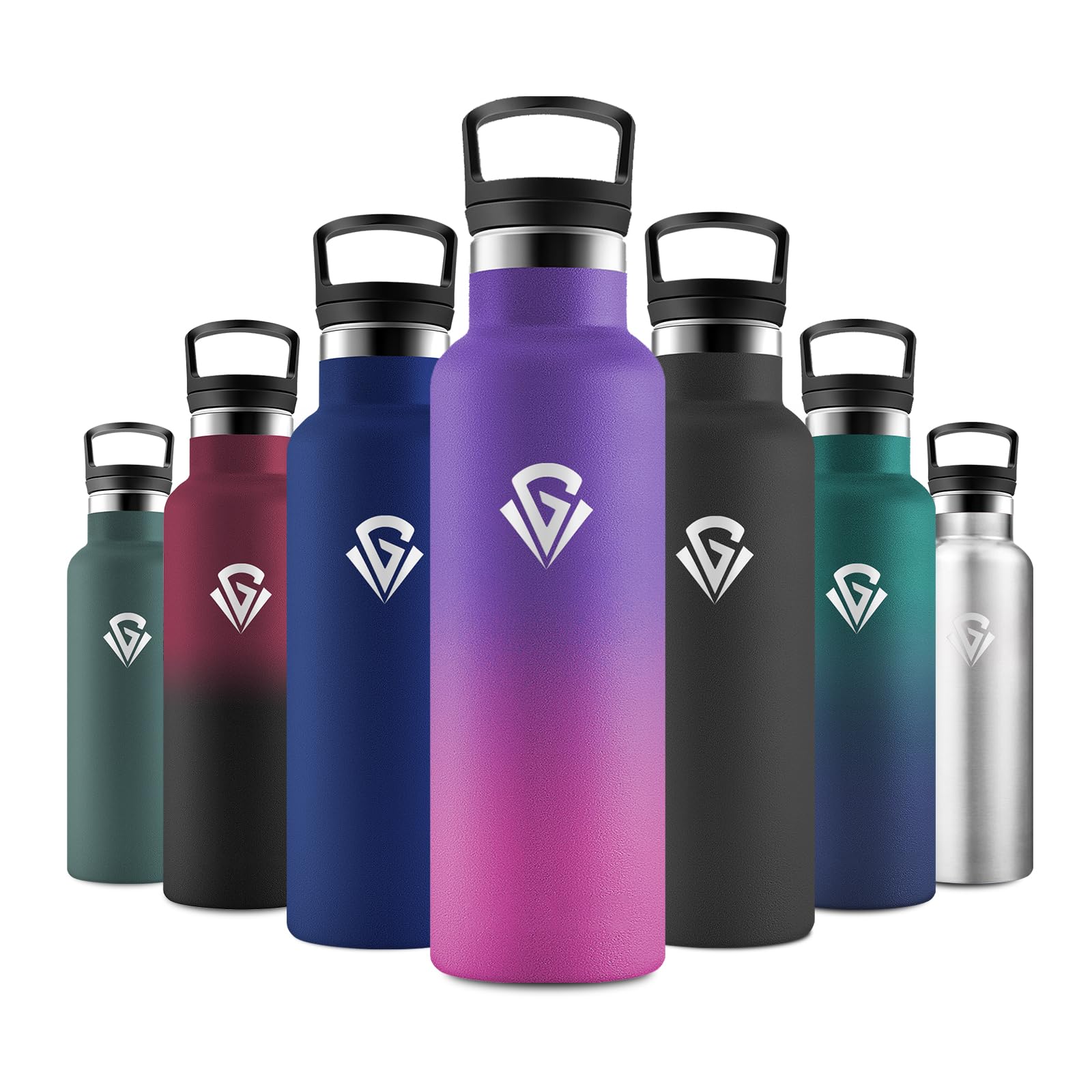 JAPORIA 500ml Thermal Water Bottle with Straw, BPA Free, Leak Proof, Water Bottles for Carbonated Drinks, School, Hiking