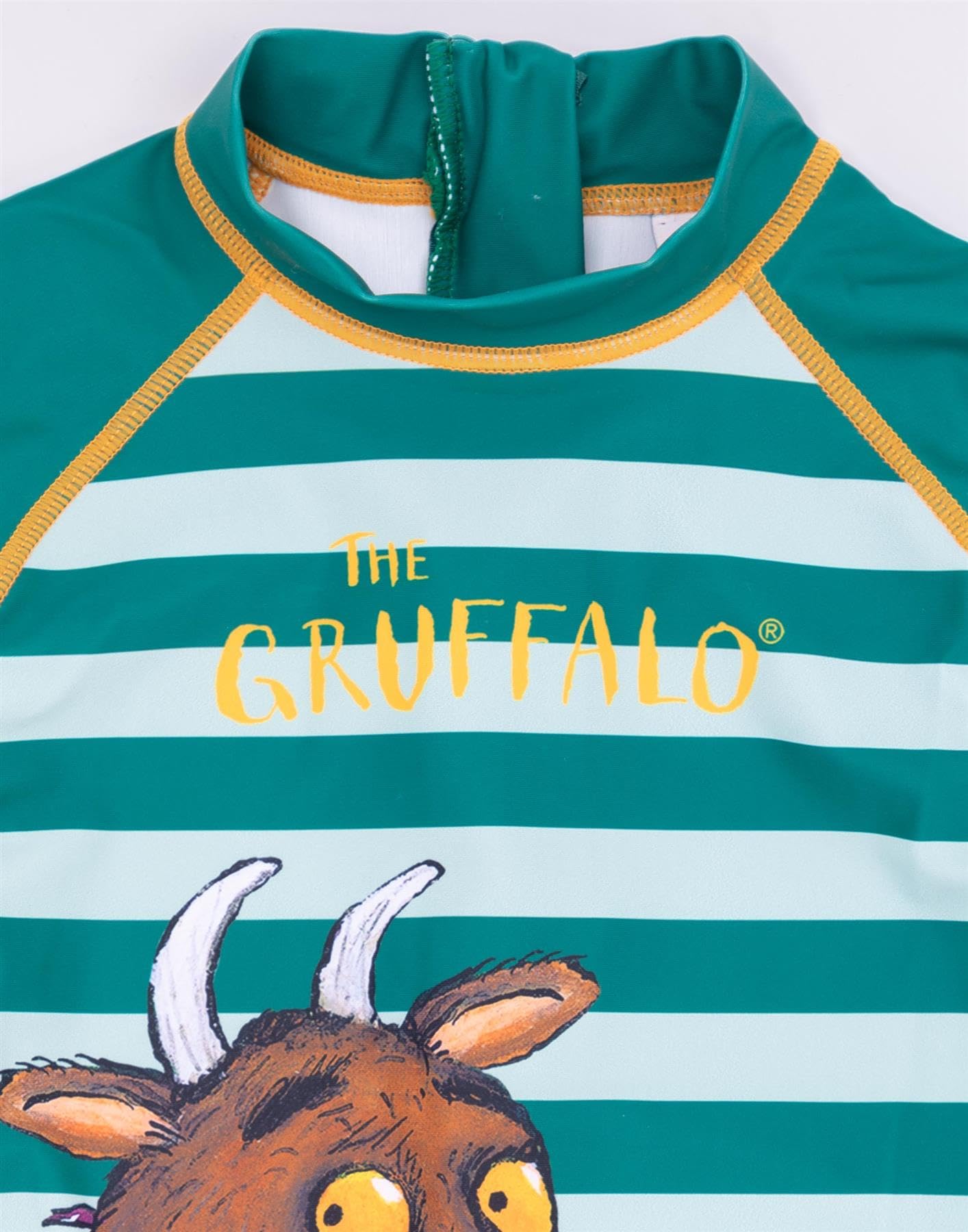 The Gruffalo El Traje de baño Boys Surf Suit | Niñas Niños pequeños Ratón Personajes del Bosque Traje de baño Verde Rayado | Mercancía de Libros Animados de programas de televisión