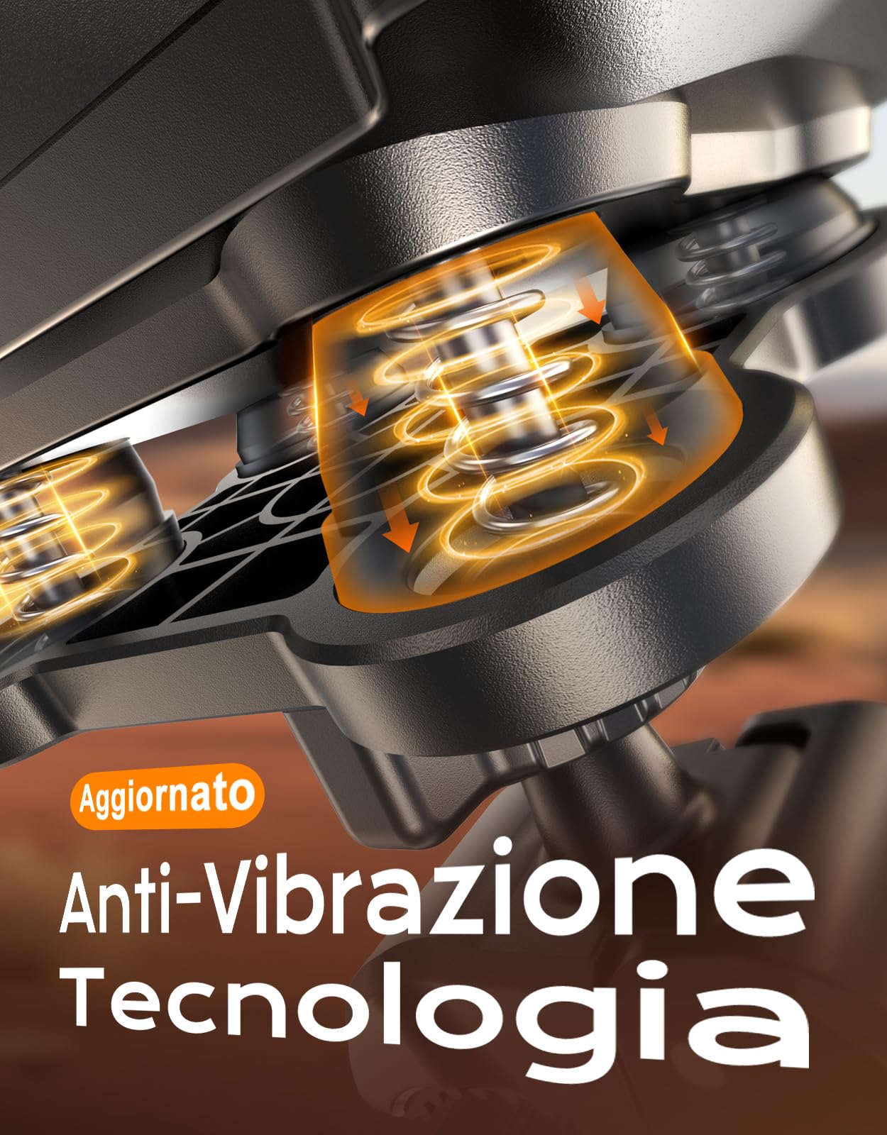 CIRYCASE Porta Cellulare Moto, 2026 Aggiorna Antivibrazione Porta Cellulare Bici Stabile, [360° Rotabile & Blocco Rapido] Manubrio Supporto Telefono Moto, Cavalletti per Bicicletta Telefoni 4.7-6.8''