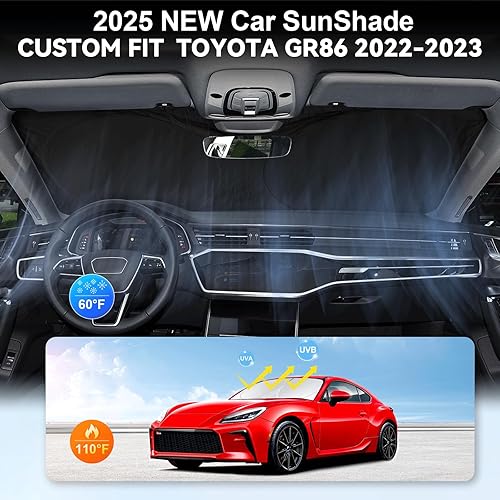 Miniatura 139 de Parasol para parabrisas de ajuste personalizado, cubierta para ventana delantera, visera plegable 210T, protector que bloquea los rayos ultravioleta