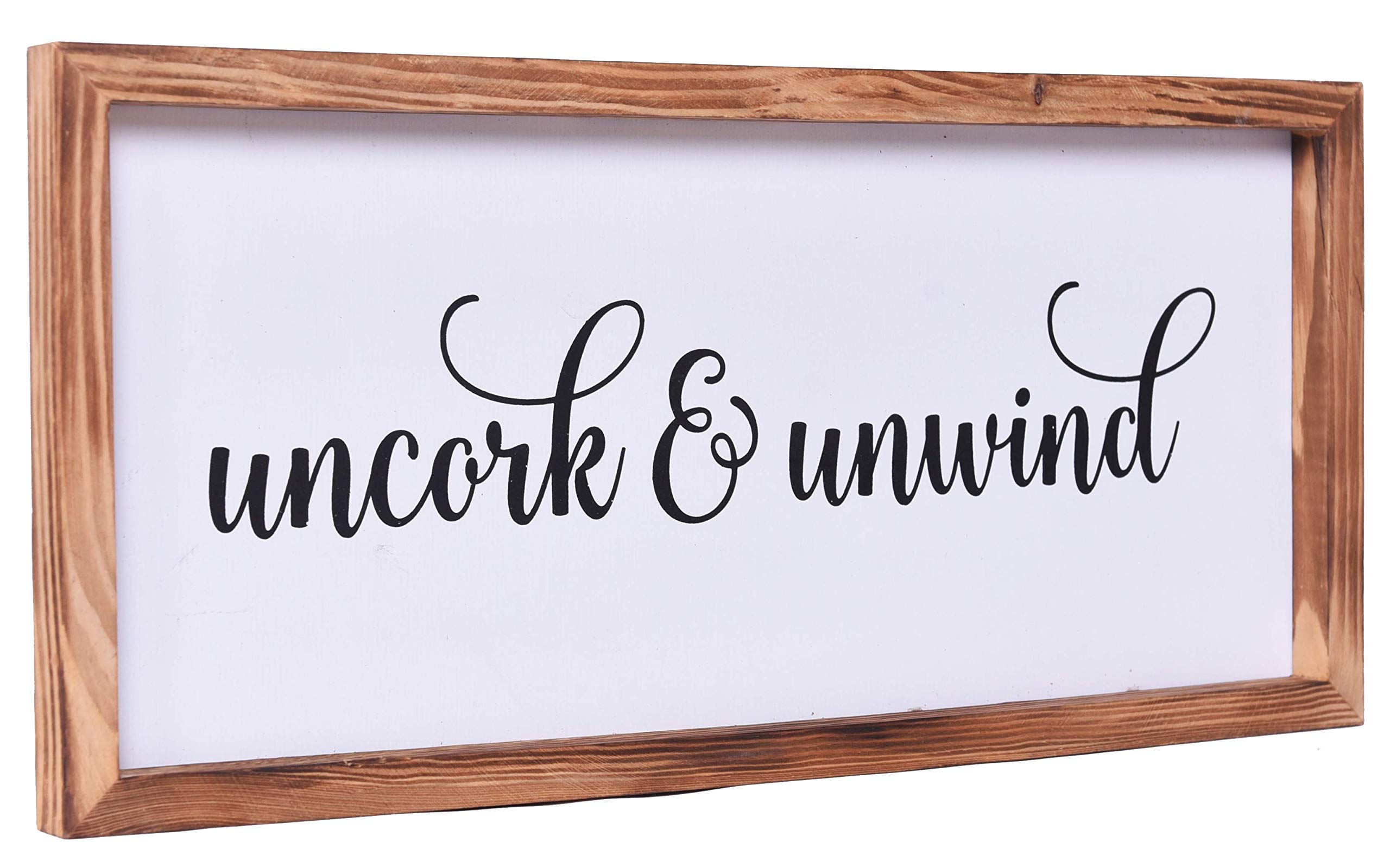 Athena's Elements Farmhouse Decor, Modern Rustic Wall Art Home Decor, Home Sweet Home,Cute Solid Wood Framed Printed Sign for Entry, Living Room, Foyer, Hallway, Dining Room