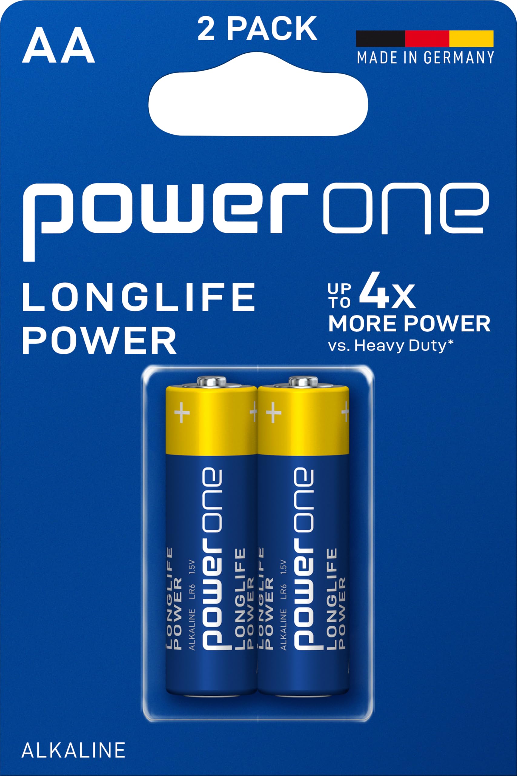 Power One Longlife Power AA 2s Alkaline Battery-2 Pieces, Multi-picture-12