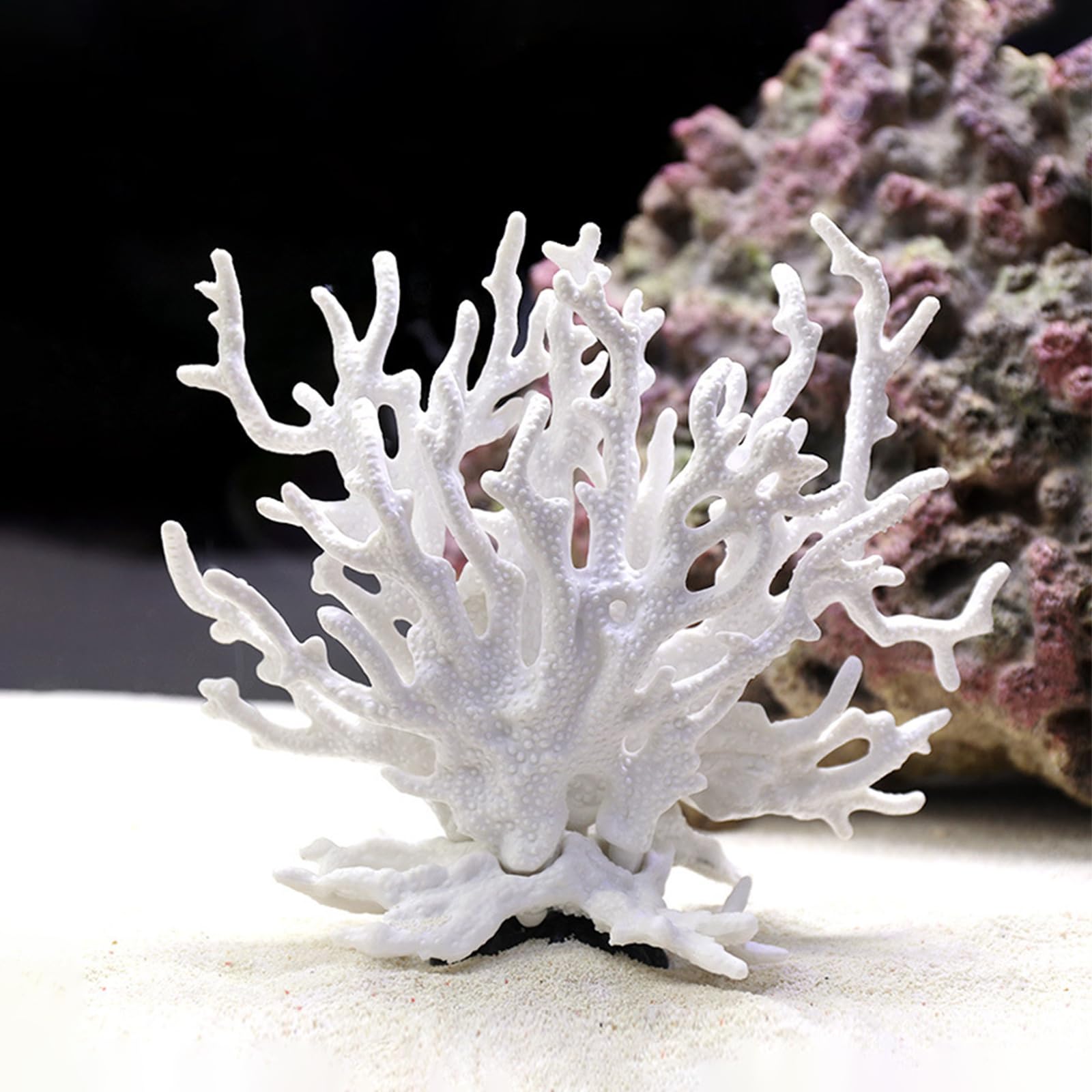 Decorazione per acquario corallo artificiale con gamberetti pianta acquario accessorio paesaggistica