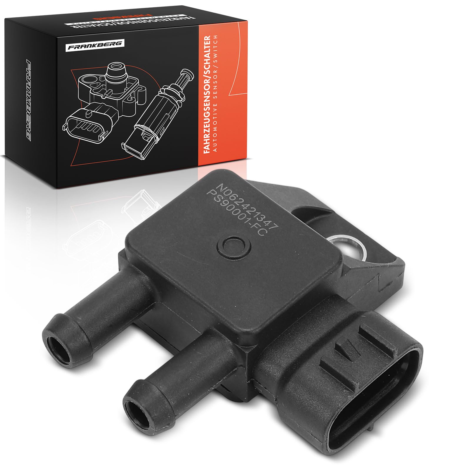 Frankberg Sensore di pressione del tubo di aspirazione 3-Poli Diesel Compatibile con Accent IV Berlina RB Santa Fé III DM DMA Tucson TL TLE i30 GD Ceed CD Rio III UB Replace# 9022090001