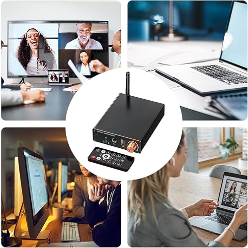 Miniatura 4 de Amplificador estéreo inalámbrico, receptor de audio para el hogar 6.0, amplificador de baja latencia de 2 canales, sonido compacto de alta