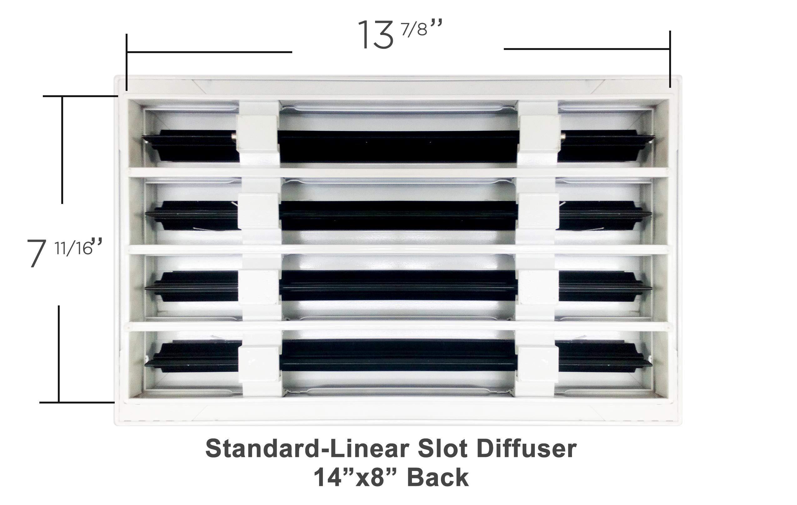 14x8 Standard Linear Slot Diffuser Texas Buildmart Modern AC Vent