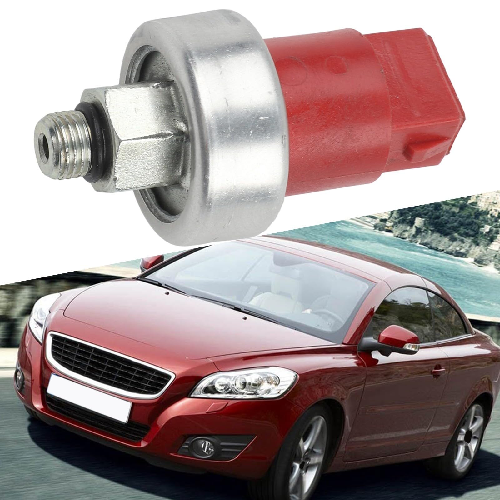 Sensore di pressione del freno per Volvo 850 C70 S70 V70, sostituzione diretta del sistema ABS, OEM 9173210 sensore automobilistico, argento, facile da installare