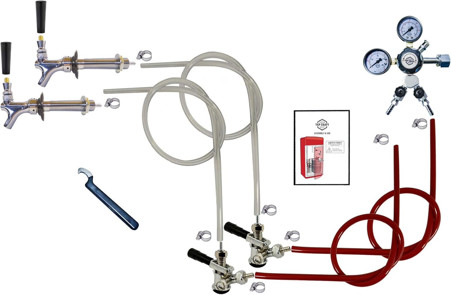 HomeBrewStuff Dual Door Mount Kegerator Conversion Kit w