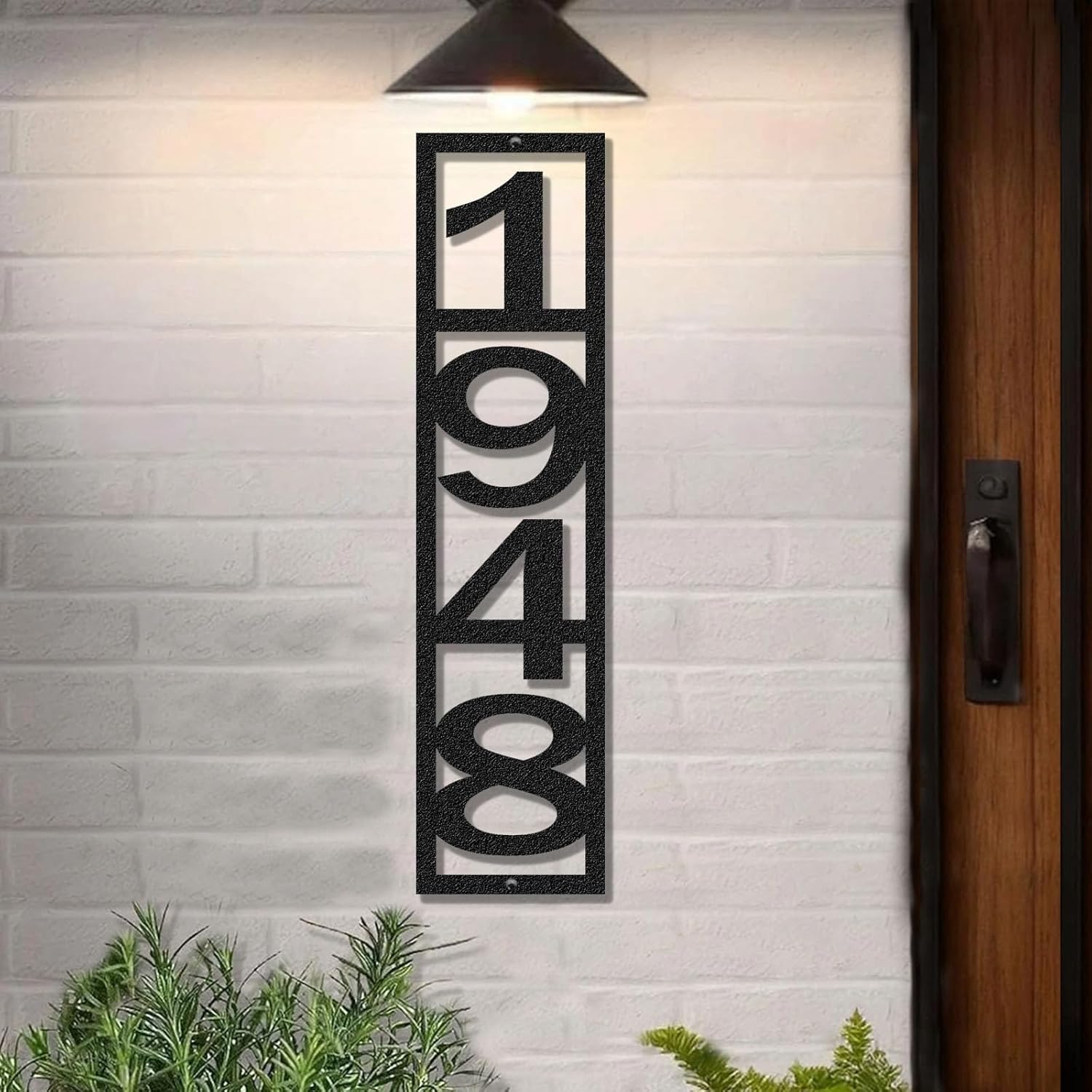 Amazon.com: Vertical House Numbers for Outside - 4-9 Inch Personalized ...