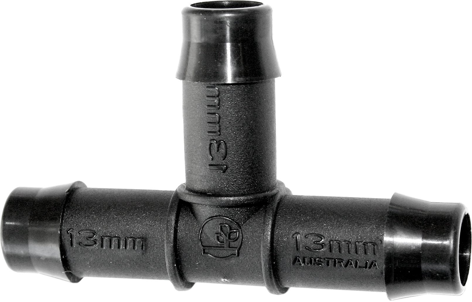 Antelco 45035 13 mm Barbed Tee - Black (Pack of 25)