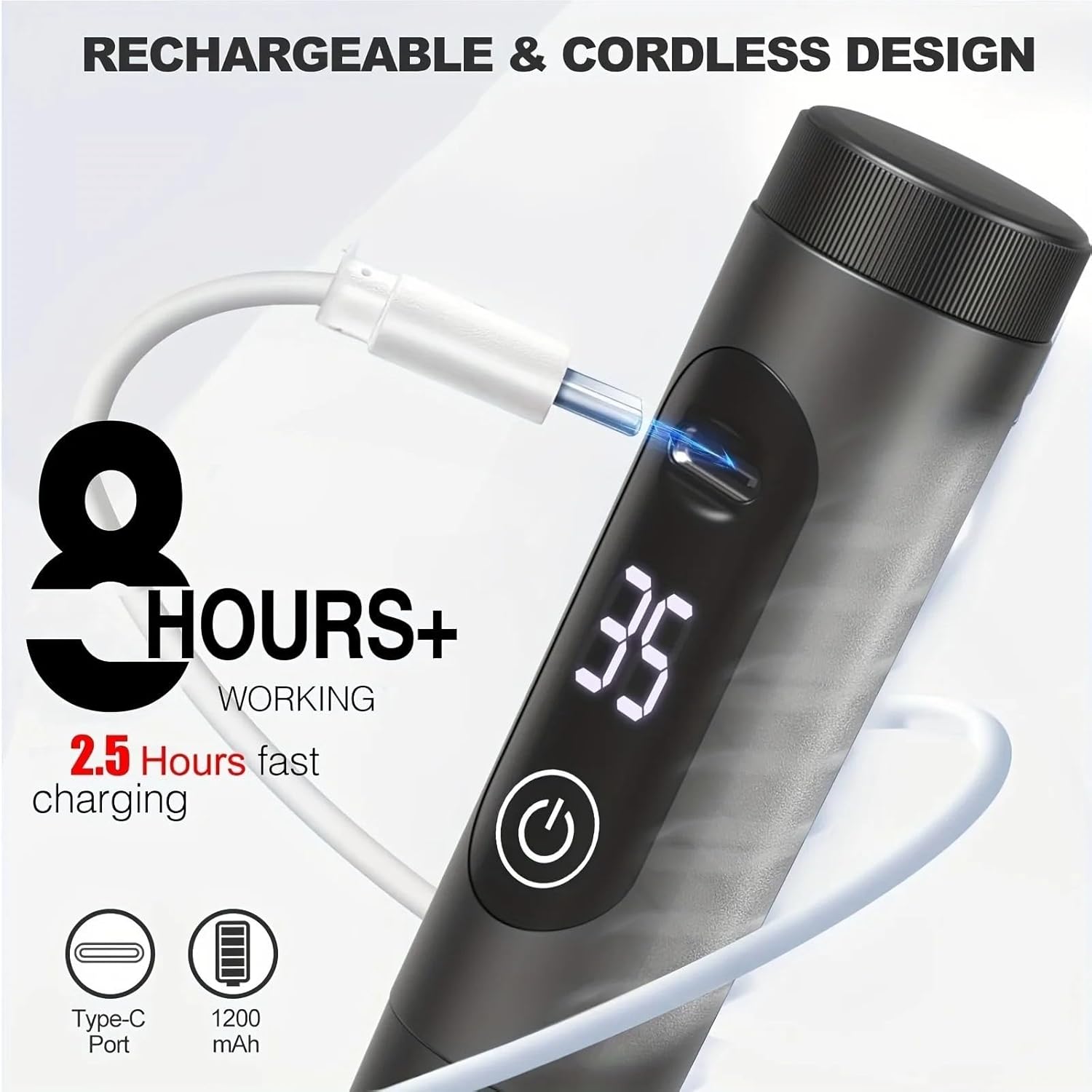 35000RPM電動ネイルドリルマシン、ネイルポリッシュ用コードレスネイルサンダー、充電式ポータブルネイルファイル、アクリルジェル用