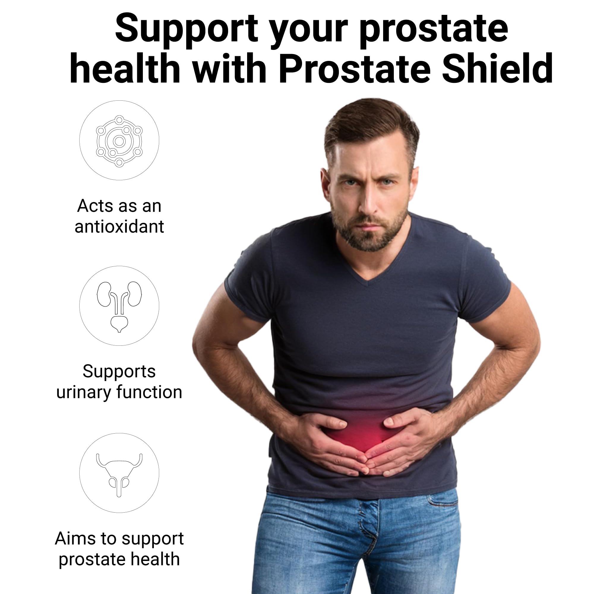 FOR HIM FOR HER Prostate Shield – Prostate Support with Lycopene, Pomegranate, and Zinc – Supports Men’s Health, Urinary Function, and Antioxidant Protection – 60 Veg Capsules - Image 6 thumbnail