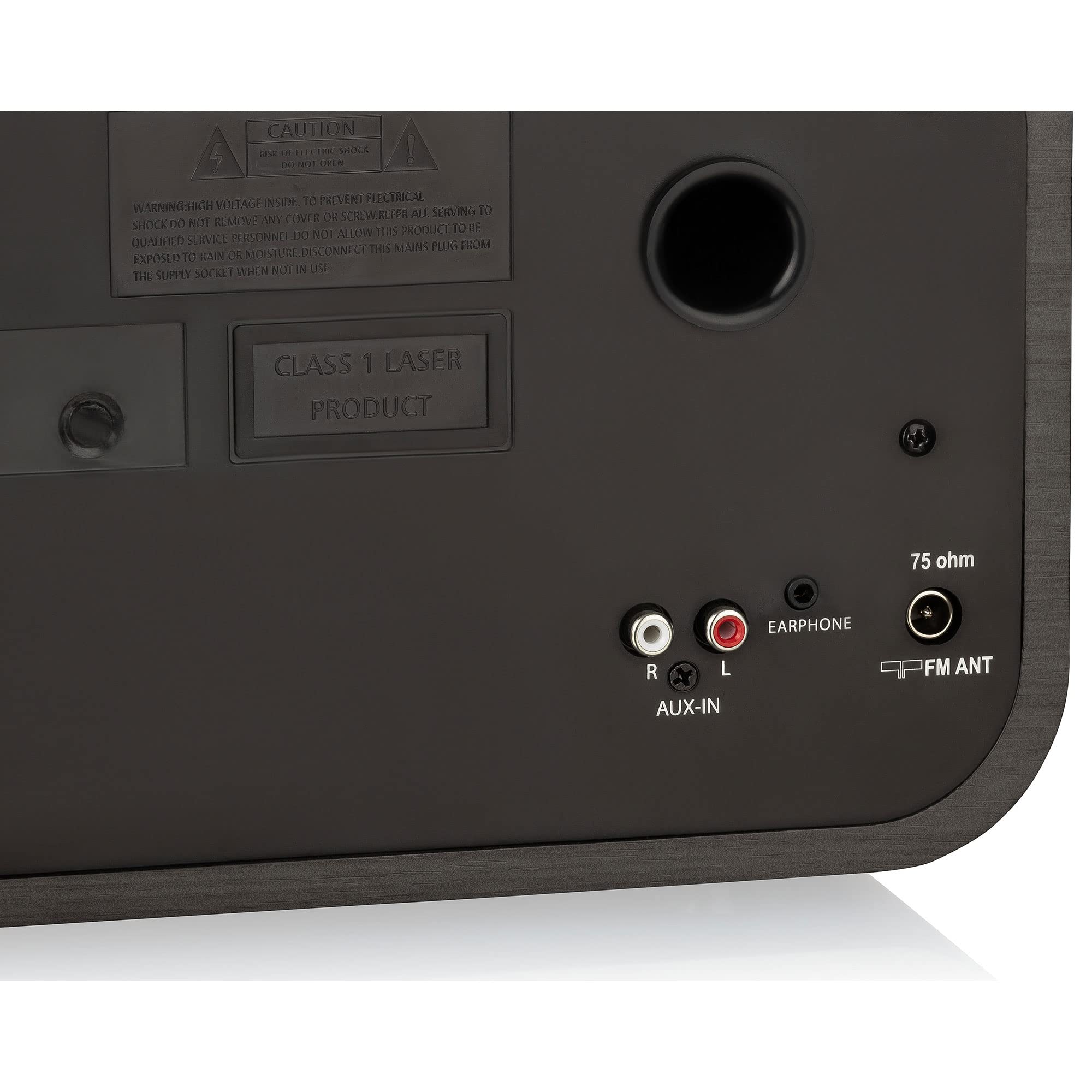Roadstar HRA1782ND+BK Sistema Micro Vintage Radio DAB DAB+ FM CD MP3 Bluetooth Stereo Nero