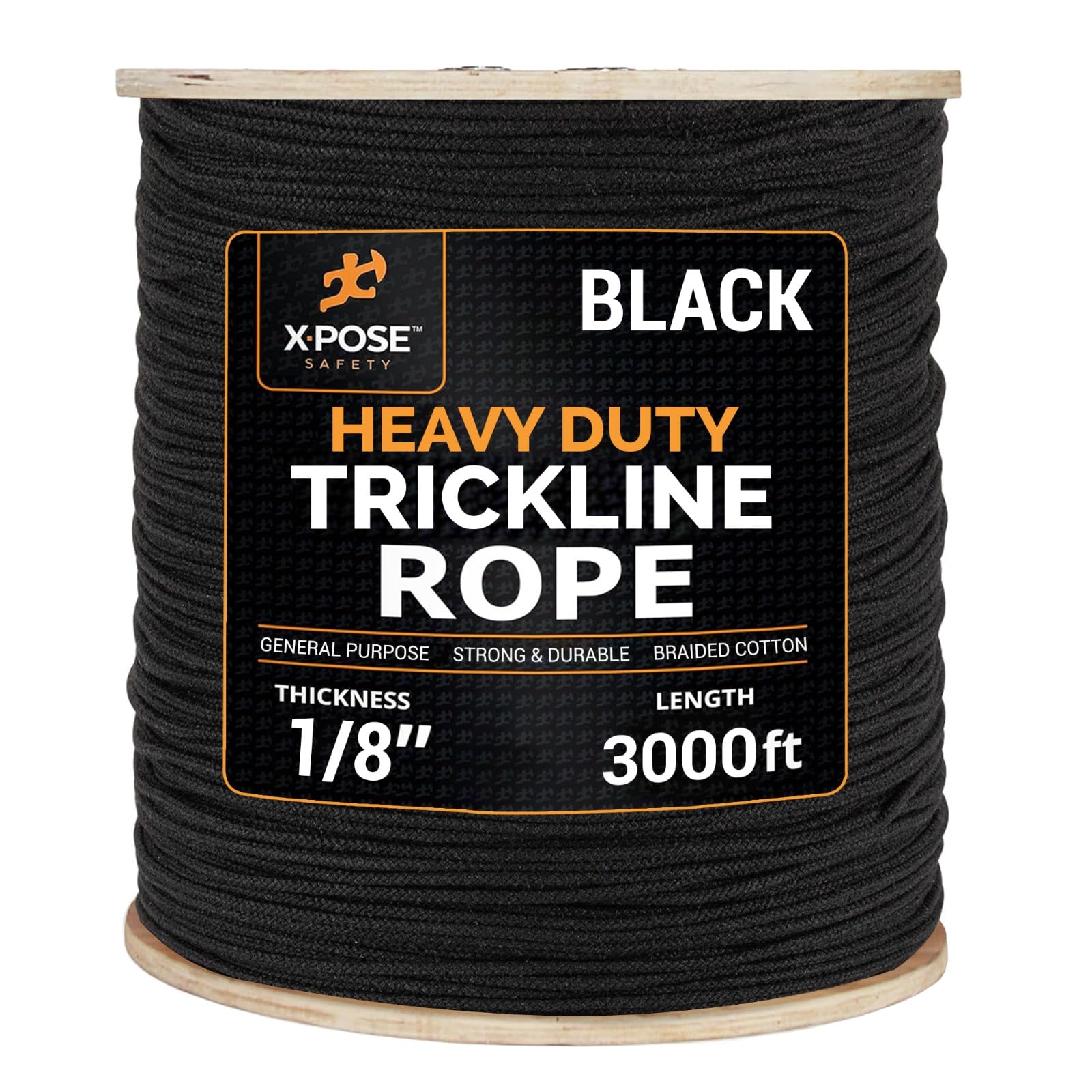 ワイヤーツリー　エクストララージ　マットブラック　コンランショップ　conran Amazon.com: Black Unglazed Tie Line Rope 1/8 Inch x 3000 Ft