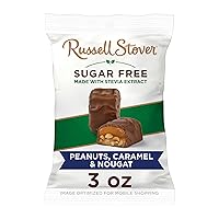 Vista 23 de Russell Stover Caramelos de chocolate sin azúcar, bolsas de 3 onzas