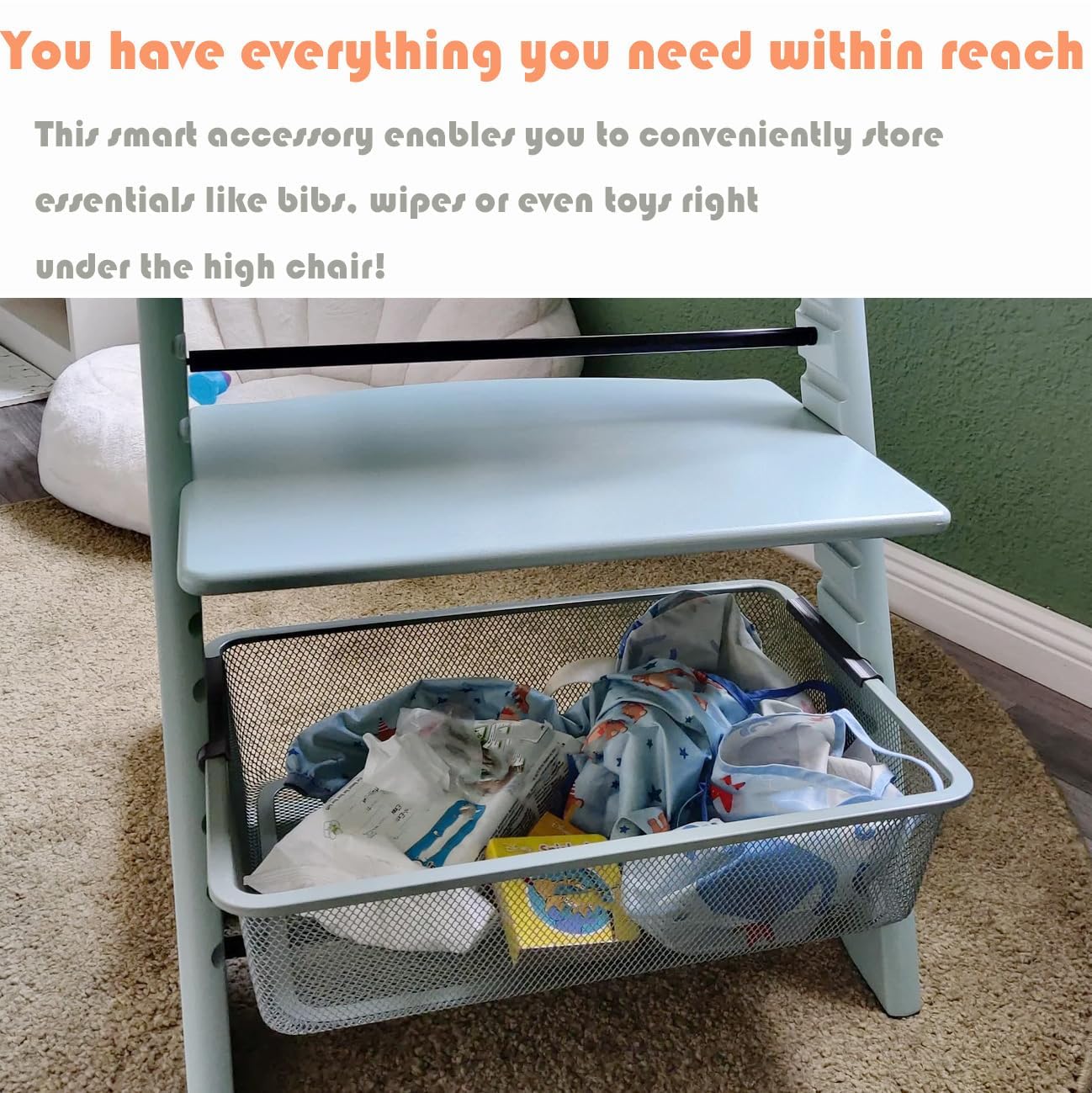 MITCHENIFY Adapters for Stokke Tripp Trapp High Chair & Trofast Storage Bin