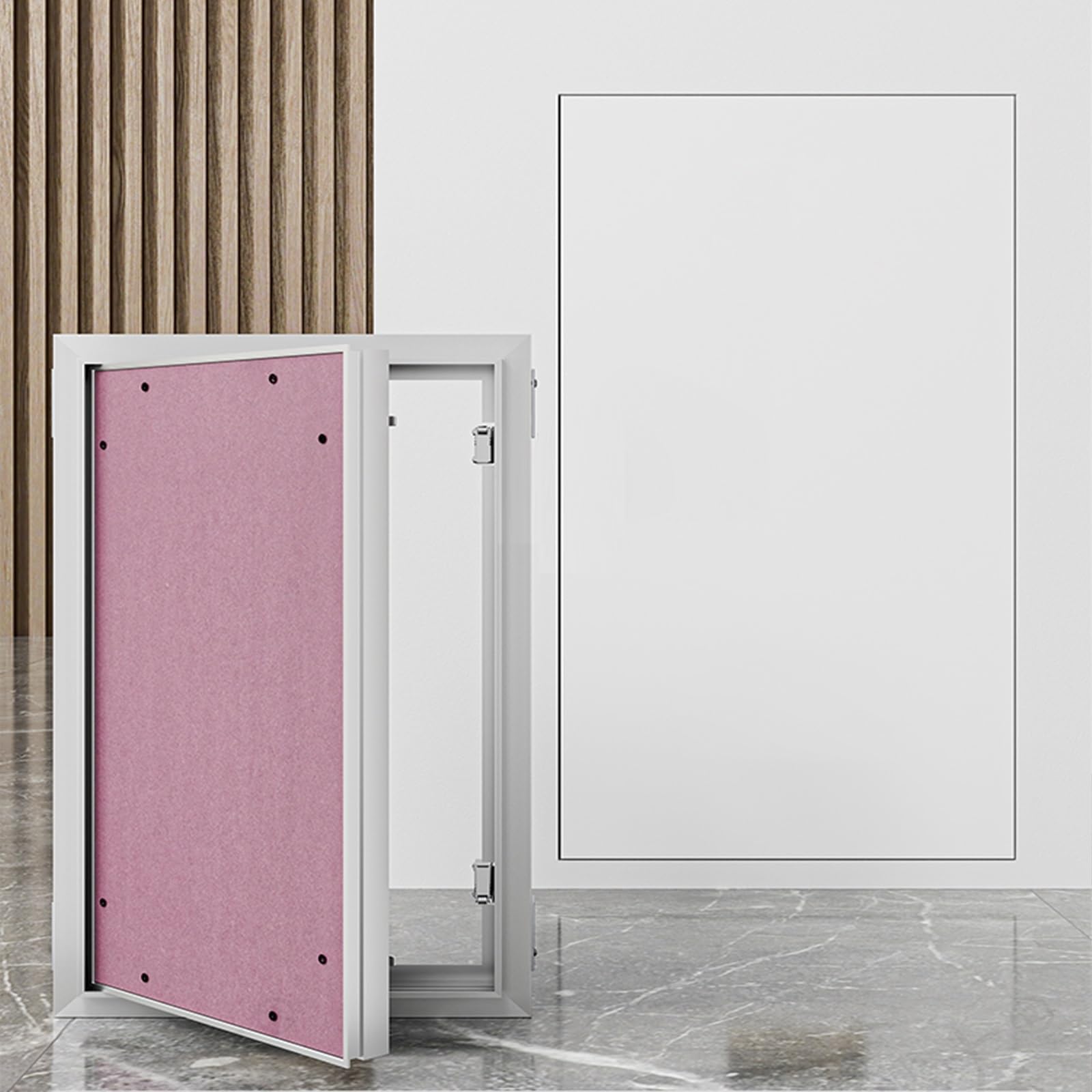 Invisible Drywall Access Panel, Heavy-Duty Spring Lock Recessed Metal Cover for Plumbing and Electrical Inspections